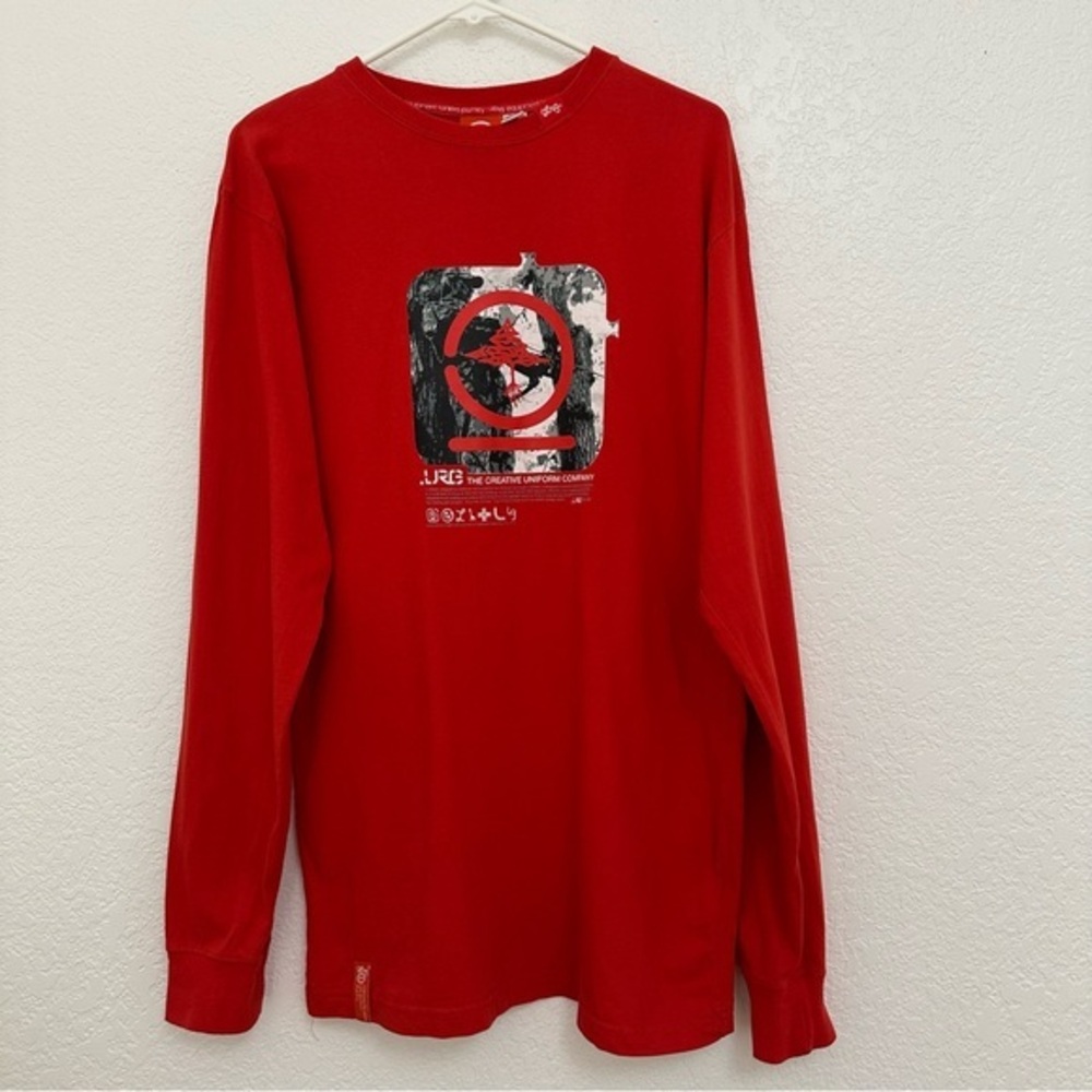 LRG Mens‎ Red Cotton Longsleeve Shirt